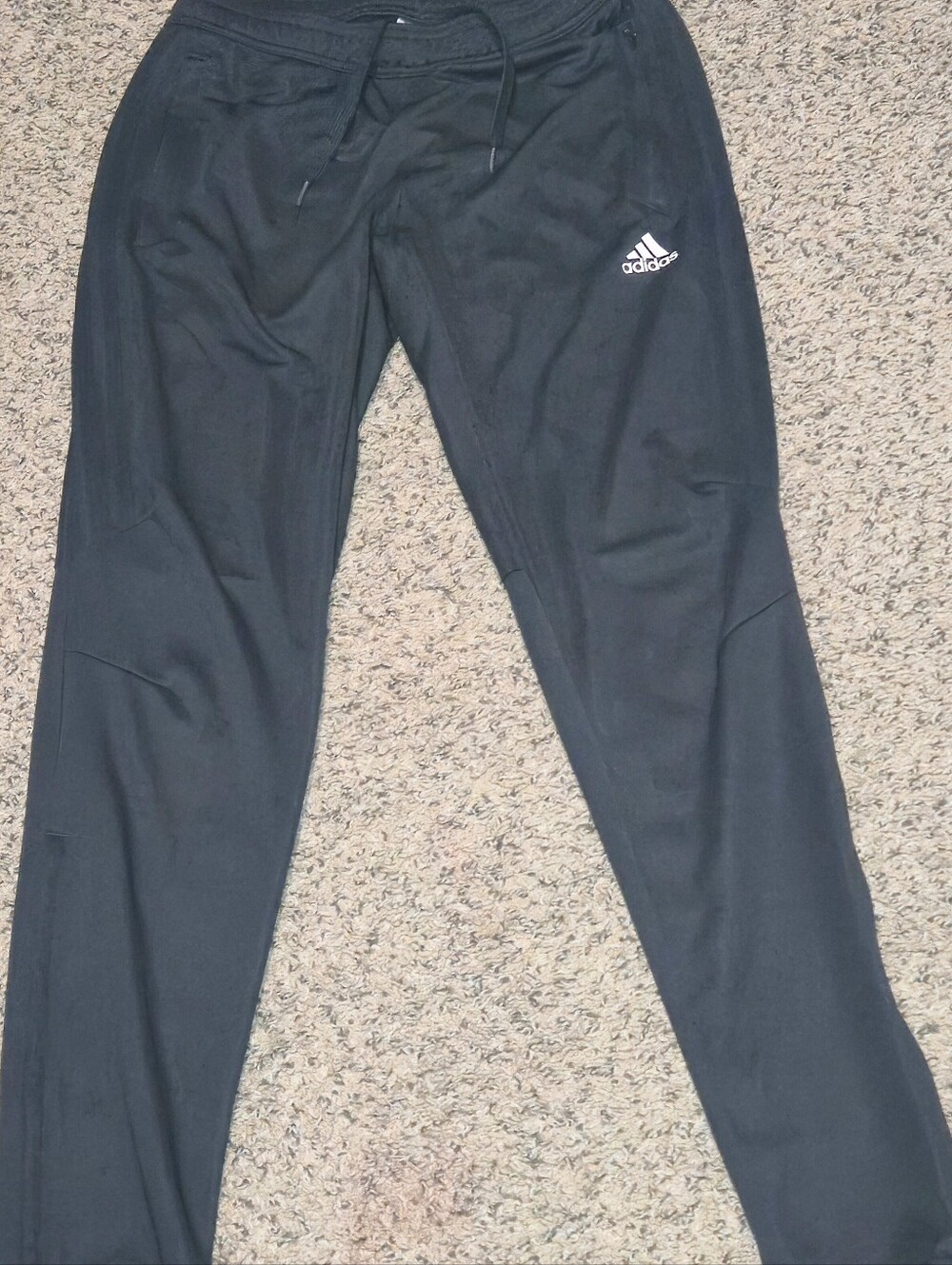 Adidas Black Womens Small Drawstring Athletic Pants